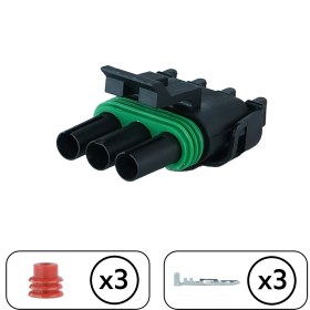 Resim Aptiv (Delphi) Map Sensör Soketi 3 Pin Kablosuz 
