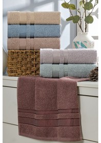 Resim 6lı El Havlu Seti 50x85 Yıldız A.kahve-mavi-kahverengi-lila-mint Yeşili-mürdüm A.kahve-mavi-kahverengi-lila-mint Yeşili-mürdüm 