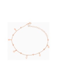 Resim Brezza Lusso Jewelry Damla Pullu Kadın Ayak Halhal Rose Gümüş - Rose 