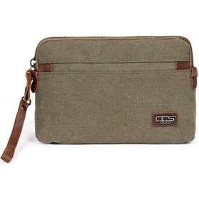 Resim Necati Çanta Kanvas Kumaş Su Geçirmez El Ve Omuz Askılı Portföy Çanta Haki 