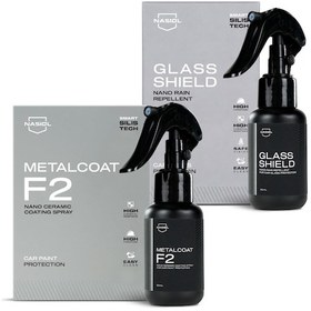 Resim Nasiol-SET 25-Metalcoat F2 Araç Sprey Nano Seramik Kaplama ve Glasshield Nano Yağmur Kaydırıcı Sprey Seti 