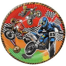 Resim Tabak Karton Motocross 23 Cm Pk:8 +3 