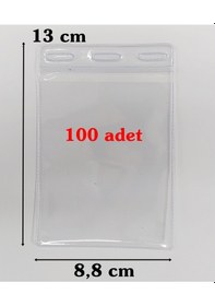 Resim Yaka Kartı Poşeti 13X8.8 Cm 100 Adet 
