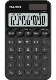 Resim Casio Sl-310yc-bk-w-dp Hesap Makinesi Pocket Gri - Siyah 