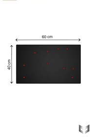 Resim Yiğit Metal Mıknatıslı Pano Siyah Ofis/çalışma Odası İçin Mıknatıs Hediyeli Metal Magnet Hatıra Panosu 50x70cm 40 x 60 CM 