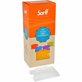 Resim Sarff Şeffaf Sert Plastik Yaka Kartı Kabı - 50 Adet 
