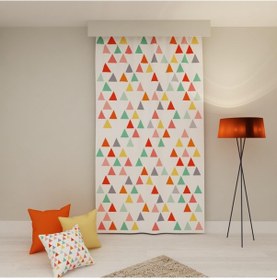 Resim PAREDORA Modern Çam Ağaçları Tek Kanat Fon Perde 