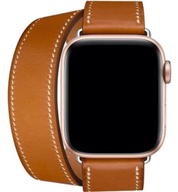 Resim Deri Double Tour Akıllı Saat Kordonu 