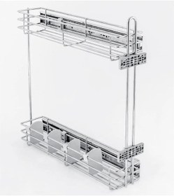 Resim Çağdaş Moderno Frenli Teleskopik Yandan Raylı Şişelik 11 Cm Ta26 Gri 