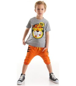 Resim Denokids Yo Kaplan Erkek Çocuk T-Shirt Kapri Takım Çok Renkli 