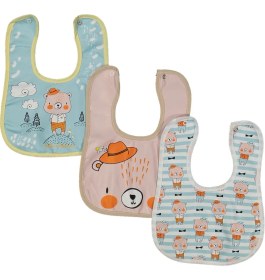 Resim PremiumPort Renkli Bebek Önlükleri 0-12 Ay, 3’lü Paket, Yumuşak ve Şık Tasarım 