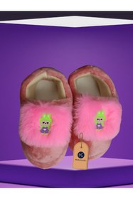 Resim miraluni Peluş Çocuk Panduf ve Ev Botu – Yumuşak Tabanlı, Sıcak Tutarlı, Kaymaz Ev İçi Kışlık Patik 