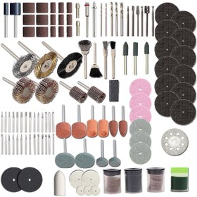 Resim alpanya 105 Parça Oyma Taşlama Zımpara Fırçalama Dremel Gravür Uç Set Hobi Seti 