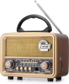 Resim NNS NS-8110BT AM/FM/SW 3 Band Bluetooth Nostalji Radıo 