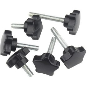 Resim Willowhaven M6x40 5 Adet Ayarlanabilir Dişli Yıldız Tokmakları Plastik Kauçuk Tutamak Diğer 