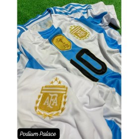 Resim L.i.o.n.el. Messi Arjantin 2024/25 Sezon Çocuk Forması Şort Çorap Bileklik 4'lü Seti 