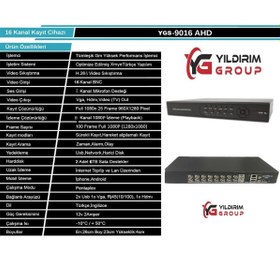 Resim YILDIRIMGROUP Yıldırım Group 16 Kanal Kayıt Cihazı 