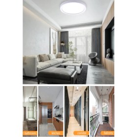 Resim Lüxs Home Orta Boy Banyo Balkon Koridor Wc Banyo Led Glop Armatür Aplik Avize 3200k Sarı Işık 