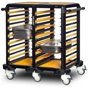 Resim Gastrolley İkili Gn Küvet Taşıma Arabası 75 Etrafı Açık 93 X 71 X 99 Cm 