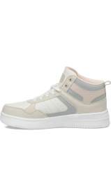 Resim Kinetix LOWNER PU HI W 5PR Ekru Kadın High Sneaker 