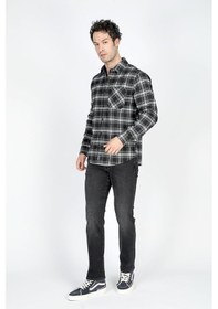 Resim Lee Cooper Jade Erkek Dokuma Uzun Kol Gömlek Lacivert-gri-20402-lacivert-gri Ekose Lacivert - Gri 