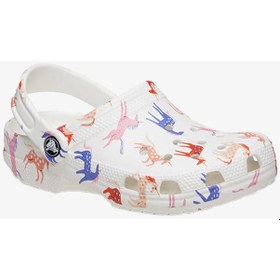 Resim Crocs Classic Character Print Clog K Çocuk Beyaz Clog Terlik 209695-9cd Beyaz 