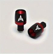 Resim Hightower Red 2 Adet Evrensel Motorcycle Handlebar Tıpası Alüminyum Alaşım Tutacak Yamaha 