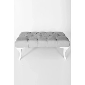 Resim TOKKO Gri Hünkar Büyük Boy Kapı Önü Ayak Ucu Bench Puf 90 cm 