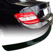 Resim Mercedes W204 Uyumlu Düz Model Spoiler (Plastik) 