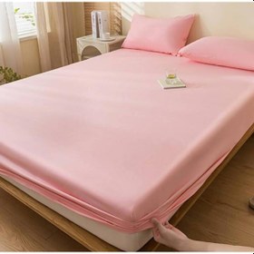 Resim Totem Ranforce Yastık Kılıflı Lastikli Çarşaf Takımı 180 X 200 Battal Boy Pembe 