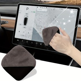 Resim Mikrofiber Temizlik Bezi Araba ve Cam Ekranlar için, Anti-Statik Detaylandırma Cilalama Bezi, Dokuma Olmayan Kumaş, Mutfak Kullanımı için İdeal 