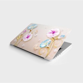 Resim Laptop Sticker Bilgisayar Notebook Pc Kaplama Etiketi 3D Kelebek 