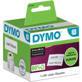 Resim Dymo 41x89mm Yaka Kartı/isim Kartı Etiketi (11356) 