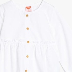 Resim Kız Bebek Fırfır Detaylı Gömlek 
