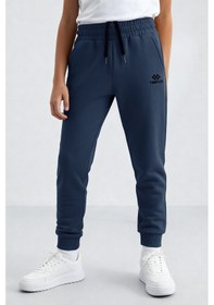 Resim Tommylife İndigo Standart Fit Manşetli İnce Erkek Çocuk Eşofman Alt - 11062 Indigo 