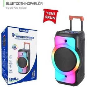 Resim ELBEYLİ GSM SUNIX BTS-73 BLUETOOTH TAŞINABİLİR TEKERLEKLİ HOPARLÖR 