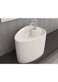 Resim Bocchi Etna 1343-A01-0126 Tezgah Üstü Monoblok Lavabo Beyaz 1466841 