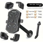 Resim Chuangyinshop Tosuod Elektrikli Araç Telefon Tutucu Motorcycle Bisiklet Navigasyon Titreşim Önleyici Ayakta Siyah Dik Durum Stili Siyah 