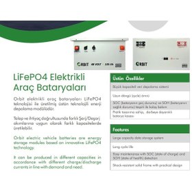 Resim Orbit 51,2 V 450 Ah Lifepo4 Akü-metal Kasalı 