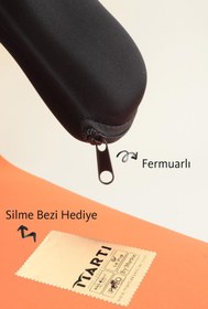Resim Silvio Monetti Fermuarlı Gözlük Kılıfı Siyah 