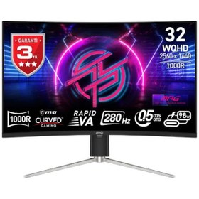 Resim MSI MPG 325CQRXF 31.5'' WQHD CURVE RAPID VA 280HZ 0.5MS ADAPTIVE-SYNC GAMING MONİTÖR 