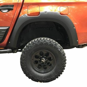 Resim Mitsubishi L200 2019+ Çıkıntılı Civatalı Çamurluk Kaplama Dodik Çift Depo 