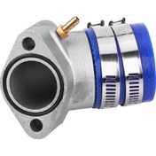 Resim Xiyyadms Gy6 150cc Motorlu Moped/atv/kart İçin Dayanıklı Metal Giriş Manifoldi - Mavi Mat Desenli, Kolay Kurulum - Oem: Ja02005 