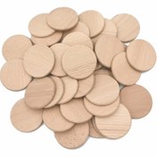 Resim Doğal Kayın Ağacı Disk Dekoratif Boncuklar, 30/38/60mm İşlenmemiş Pürüzsüz Ahşap Parçalar DIY El Sanatları İçin, 5/15/20 Adet Çoklu Boyutlarda Kayın Ağacı Ürünleri (Boncuk) 