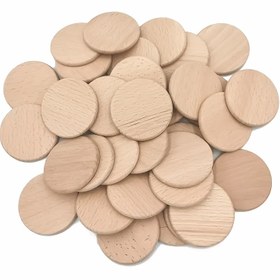 Resim Doğal Kayın Ağacı Disk Dekoratif Boncuklar, 30/38/60mm İşlenmemiş Pürüzsüz Ahşap Parçalar DIY El Sanatları İçin, 5/15/20 Adet Çoklu Boyutlarda Kayın Ağacı Ürünleri (Boncuk) 