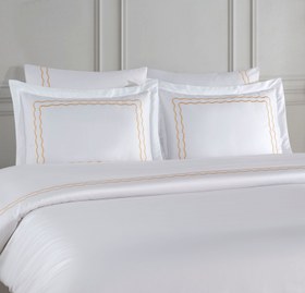 Resim Müzeyyen Nevresim Takımı - Turuncu - Super King 