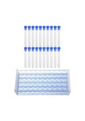 Resim Raf-1 X Test Tüpü Rafı 20 X Plastik Test Tüpü-gösterildiği Gibi 