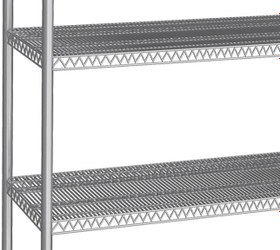 Resim Paslanmaz Çelik Raf - 1220x460mm - 4 Tel Raflı (Sabit) 
