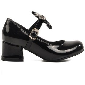 Resim Aspor Siyah Fiyonk Kurdeleli Bantlı Kız Çocuk Babet Çok Renkli 