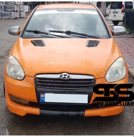 Resim Hyundai Accent Era Uyumlu Piano Black Kaput Üstü Havalandırma Izgarası (01) (Sts Oto Aksesuar) 